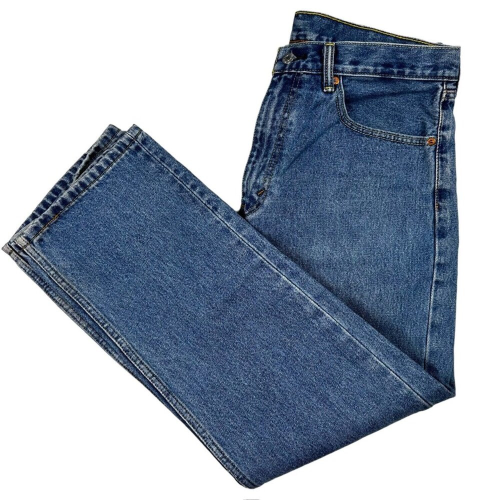 Levis 505 Regular Fit Blue Denim Mens Jeans Size 36x30